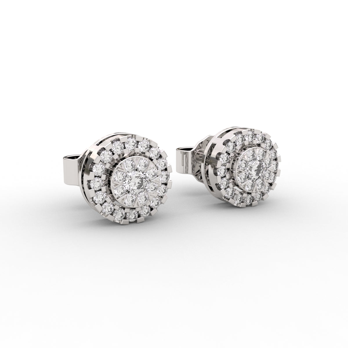 Classic Round Halo Earring