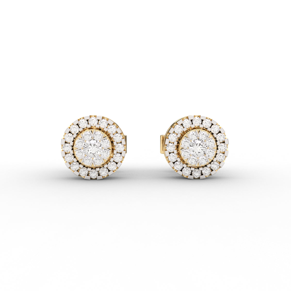 Classic Round Halo Earring