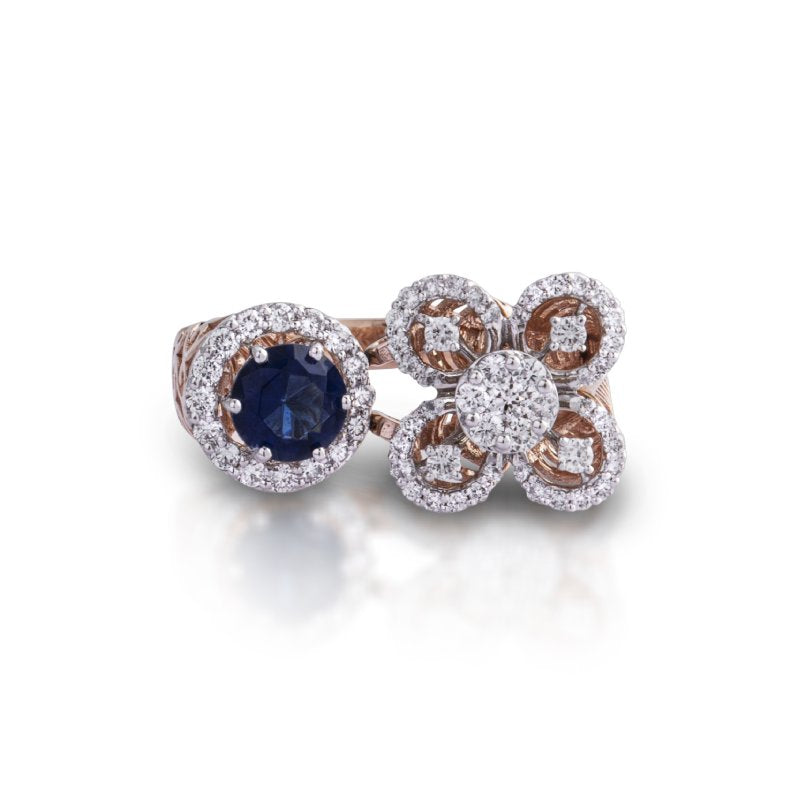 Royal Sapphire Diamond Ring