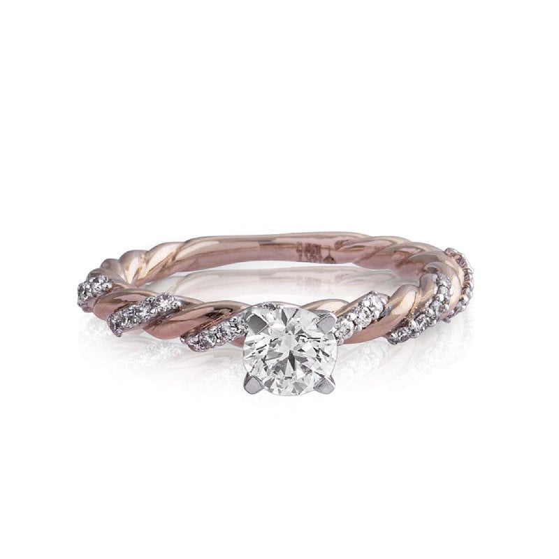Shimmering Cuban Diamond Ring