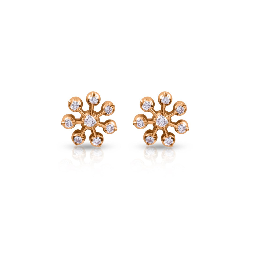 Eight Delicate Diamond Earrings
