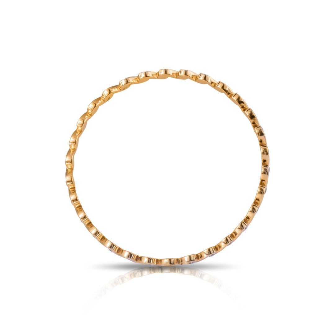 Radiant twine Diamond bangle