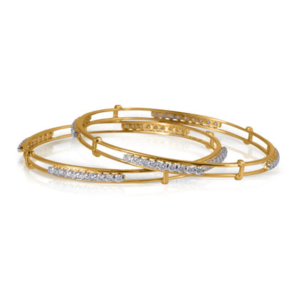 cerilia interlaced diamond bangle