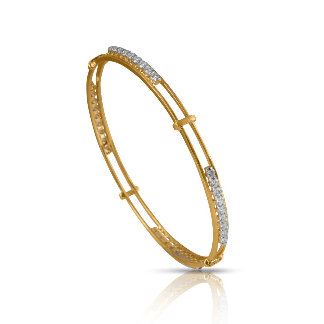 cerilia interlaced diamond bangle