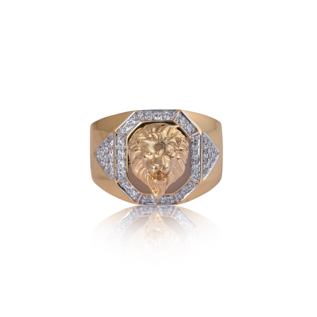Noble leo diamond ring