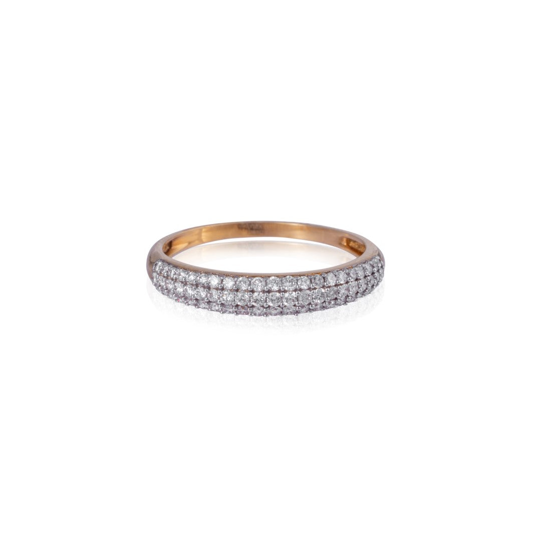 Sentient Stripe diamond ring