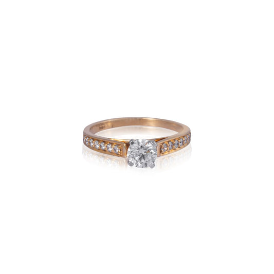 Liselle solitaire diamond ring