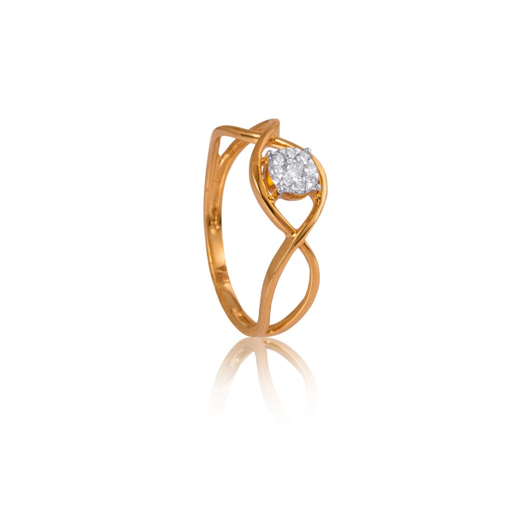 love entwined diamond ring