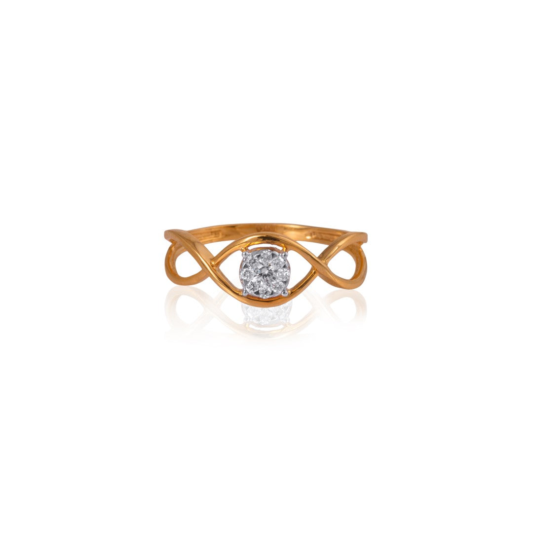 love entwined diamond ring