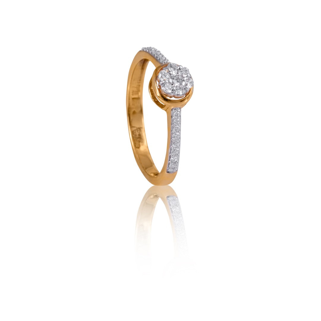 Auric Halo diamond ring