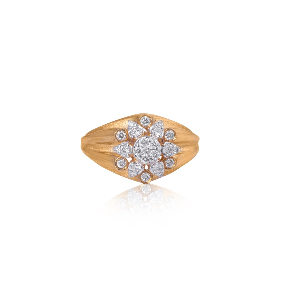 Gemma flora diamond ring