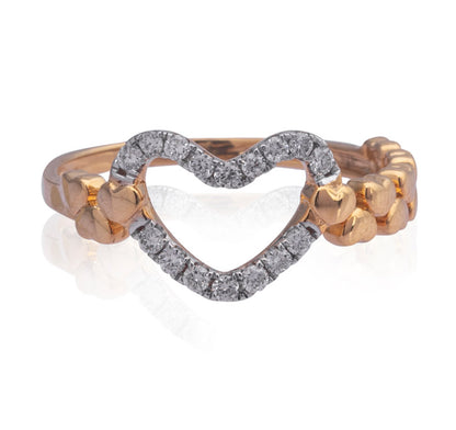 Heart lock Diamond Ring